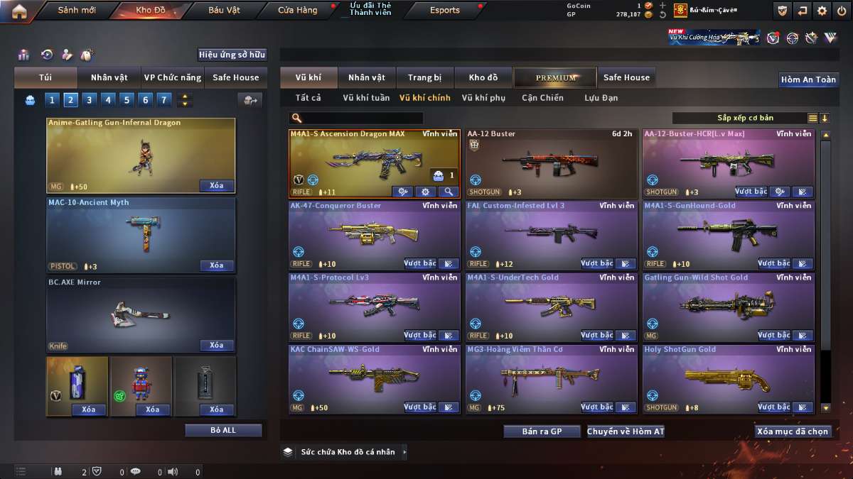 shop acc cf uy tin gia re